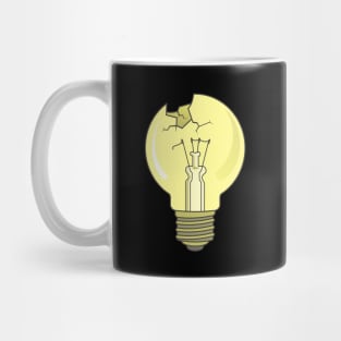 Broken Light Bulb Mug